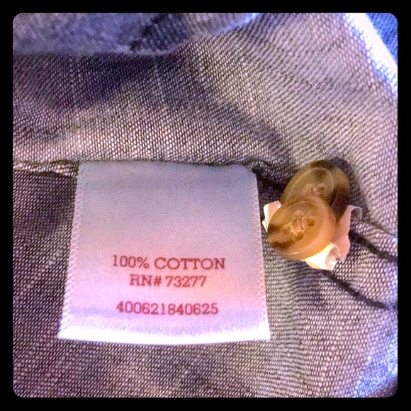 🔴 CLEARANCE 🔖 NWT SO 100% COTTON DENIM JEAN LACE-UP LONG SLEEVE SHIRT TOP XS 2 - Picture 8 of 9